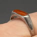 Vintage Native Sterling Genuine Spiny Oyster Ring 8
