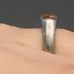 Vintage Native Sterling Genuine Spiny Oyster Ring 8