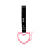 BRAND NEW 2PCS DEVIL LOVE HEART PINK JDM TSURIKAWA RING Black Handle Strap Drift