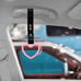 BRAND NEW 2PCS DEVIL LOVE HEART PINK JDM TSURIKAWA RING Black Handle Strap Drift