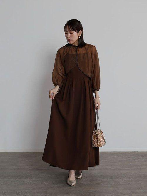 Yamadaya Petirobe Bolero Flare Long Dress