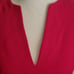 Alexander McQueen V Neck Ruffle Sleeve Fuchsia Pink Sheath Dress 4 Knee length
