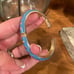 ENAMEL INLAY Set Of 3 Bangle Bracelets Multicolored