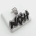 925 Sterling Silver Plated CZ Pendant, EVBRS354