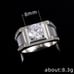 925 Sterling Silver Plated CZ Pendant, EVBRS354