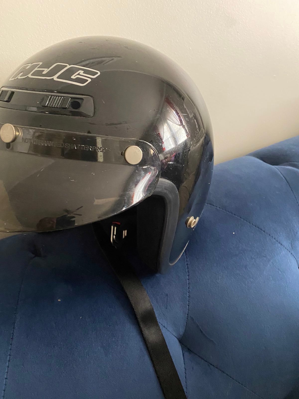 Hjc Cs-5 Open Face Motorcycle Helmet Bla