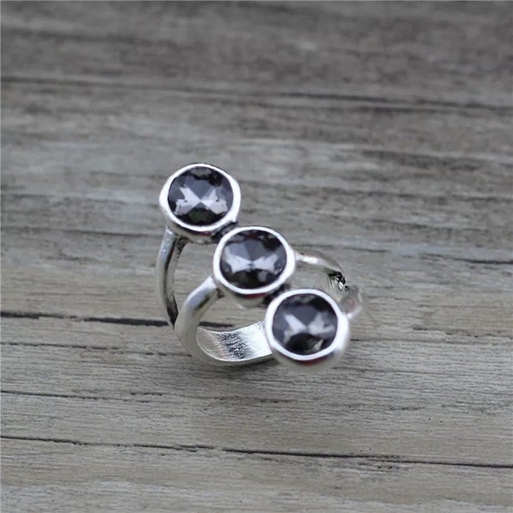 Handmade Uno de 50 STYLE Ring GRAY Size 8 (R62)