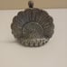 Pottery Barn metal pewter turkey covered butter dish thanksgiving