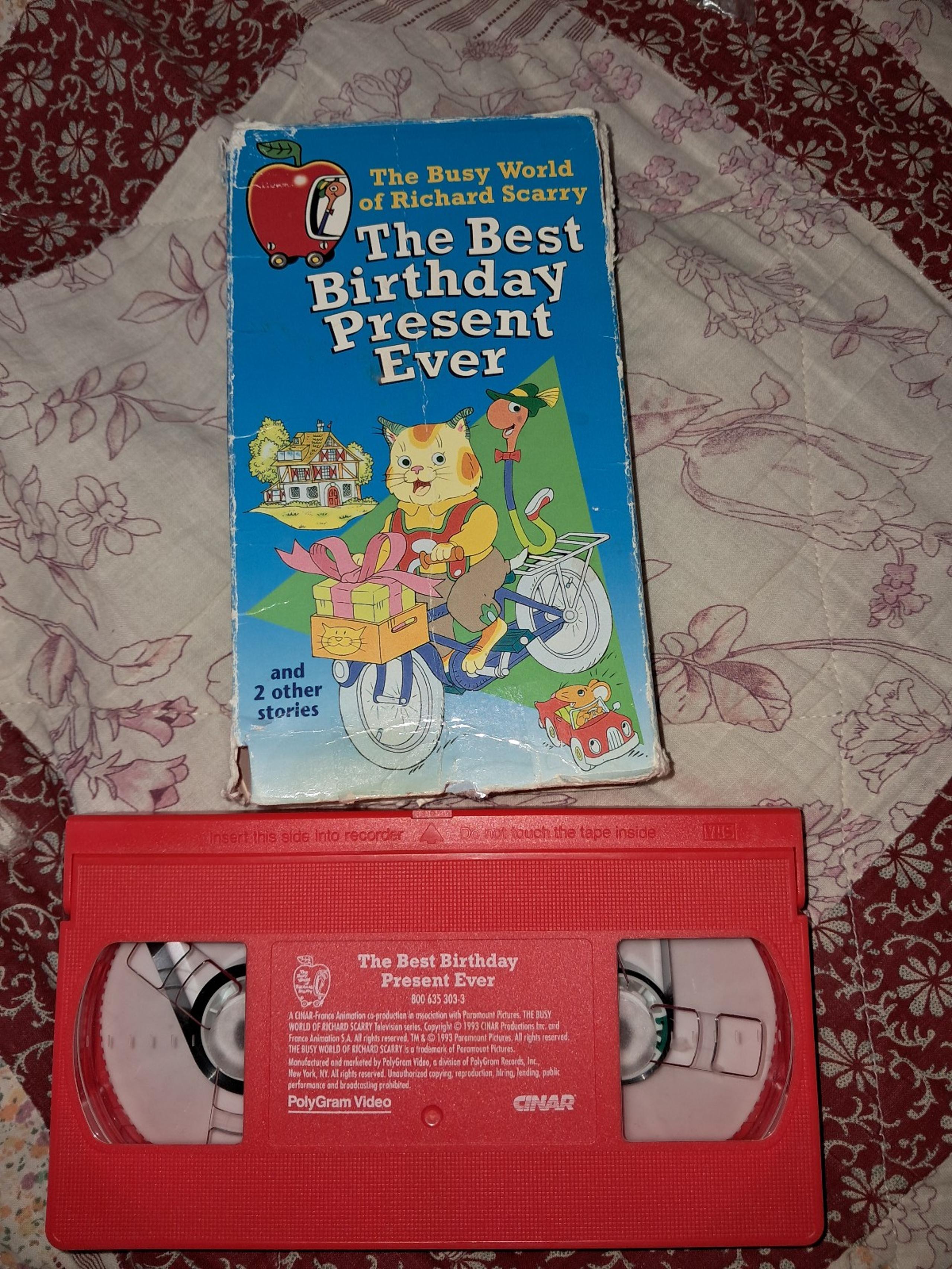 1993 The Busy World of Richard Scarry The Best Birthday Present ever VHS