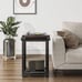 Side Table Living Room Bedroom Sturdy Metal Frame Rustic End Table