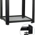 Side Table Living Room Bedroom Sturdy Metal Frame Rustic End Table