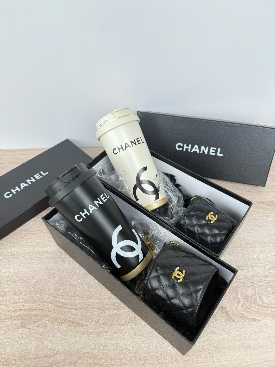 Chanel Thermos Cup Black color with box