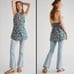 NWOT Free People Lyla Haltered Tunic Green Blossom Combo Medium