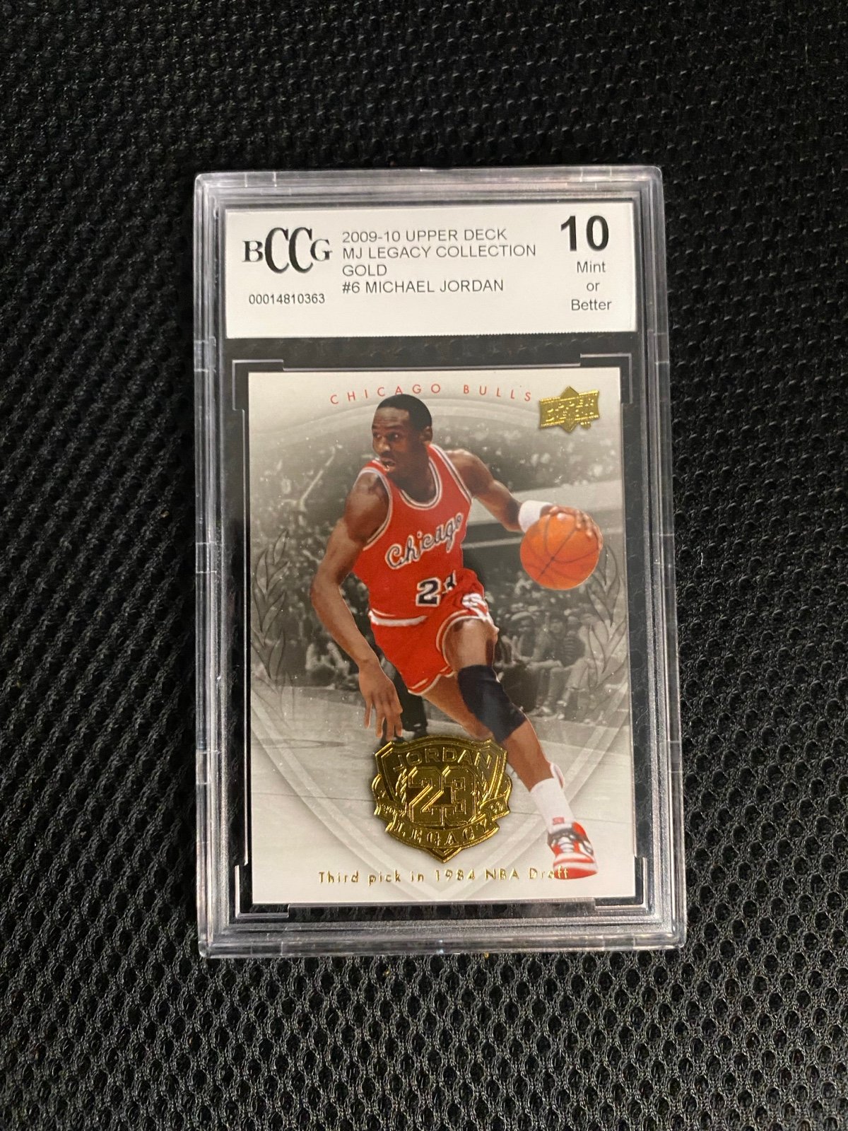 2009-10 Upper Deck Michael Jordan Legendary Collection Gold #6 MINT 10