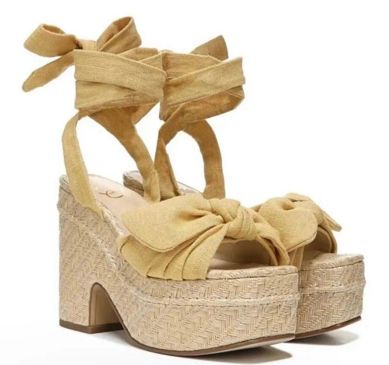 Sam Edelman Women’s Double Platform Tula Shoes Wedge Sandals