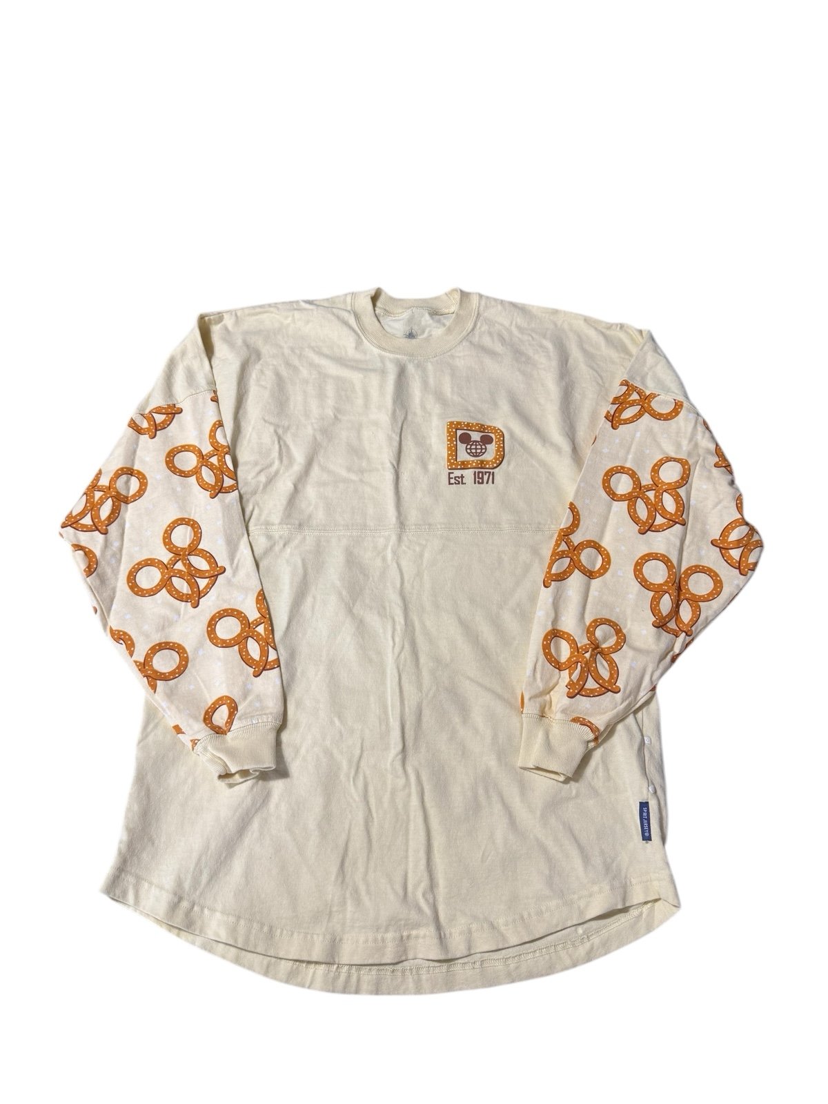 2022 Walt Disney World Mickey Pretzel Scented Spirit Jersey Adult Size S Fits M