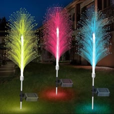 Solar Garden Lights Waterproof Yard Decorative 3 PCS, Solar Flower Lights