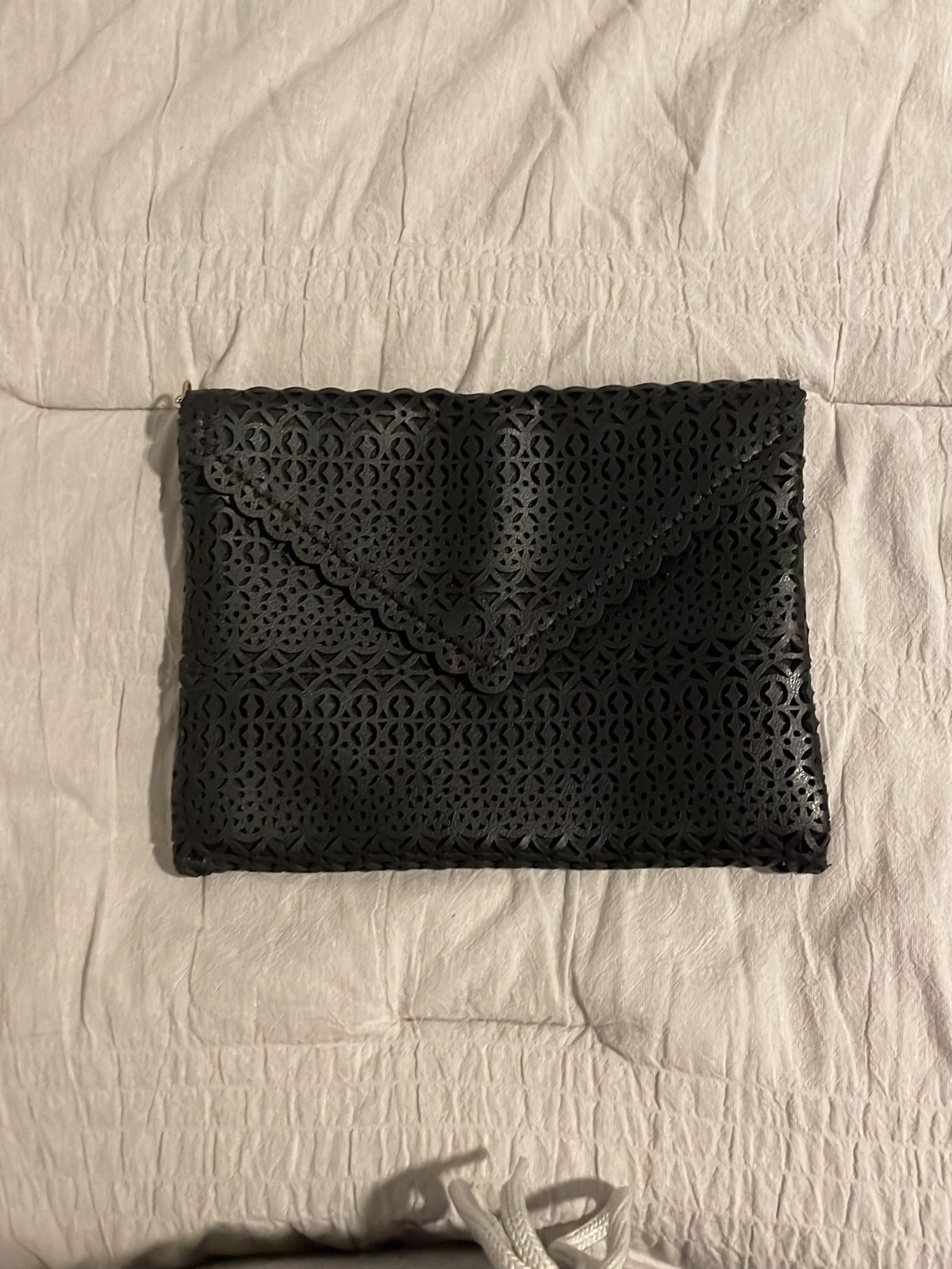Black aldo crossbody purse clutch