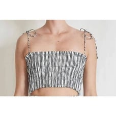 NWOT Apiece Apart Smocked Top in Espana Stripe sz XL