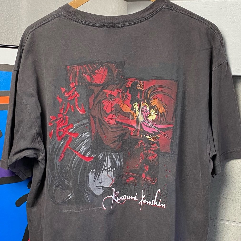 Vintage 2003 Shishio Makoto Rurouni Kenshin Anime Shirt