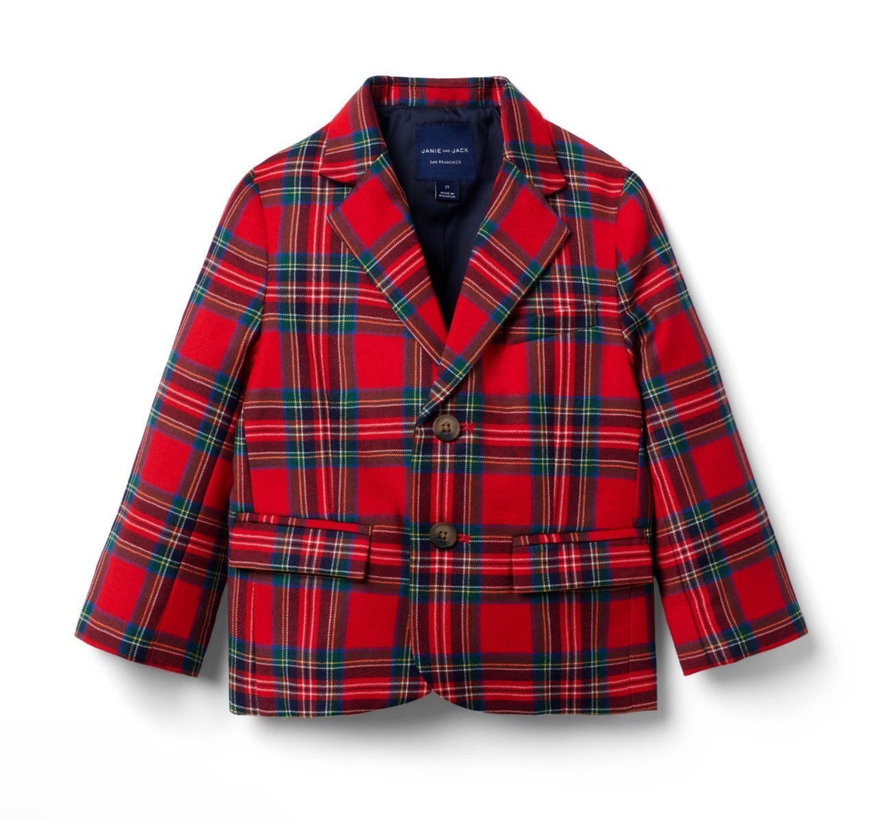 Janie and Jack The Tartan Holiday Blazer Size 6-12 Months