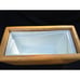 Vintage MCM Solid Wood Ice Bucket with Removeable Plastic Insulated Liner -BA