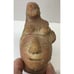 Terra Cotta Mayan King Pakal Hand Carved Bust Sculpture