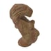 Terra Cotta Mayan King Pakal Hand Carved Bust Sculpture