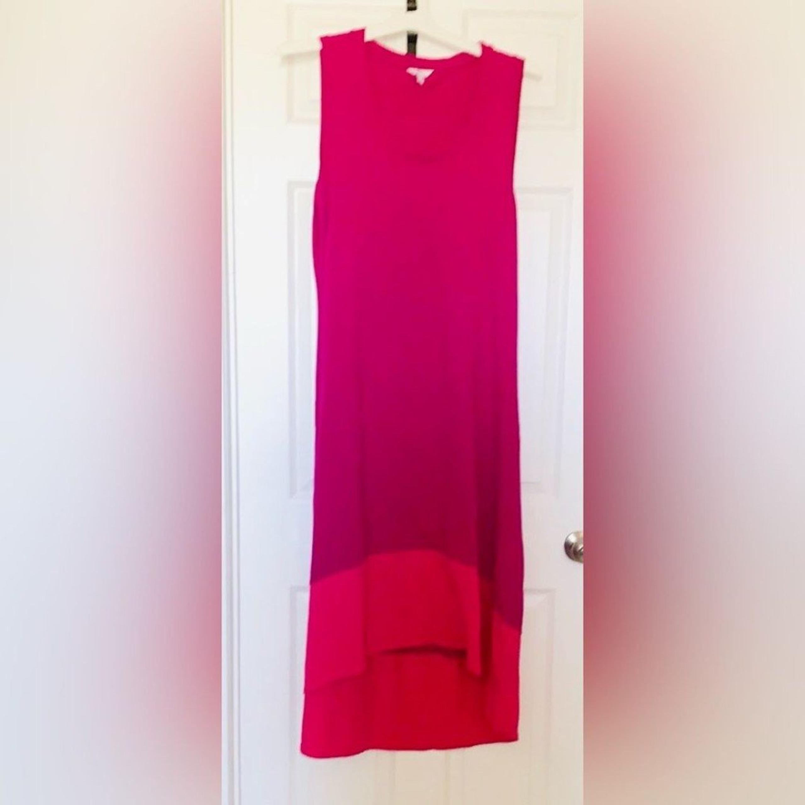 Time and tru women’s Sleeveless Pink hi low Dress xl EUC