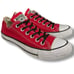 Converse All Star Red Low Top Lace Up Sneakers Women’s Size 7 Men’s Size 5