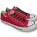 Converse All Star Red Low Top Lace Up Sneakers Women’s Size 7 Men’s Size 5