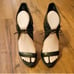 Pour la Victoire Black Stilleto Caged Heel Platforms