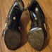 Pour la Victoire Black Stilleto Caged Heel Platforms