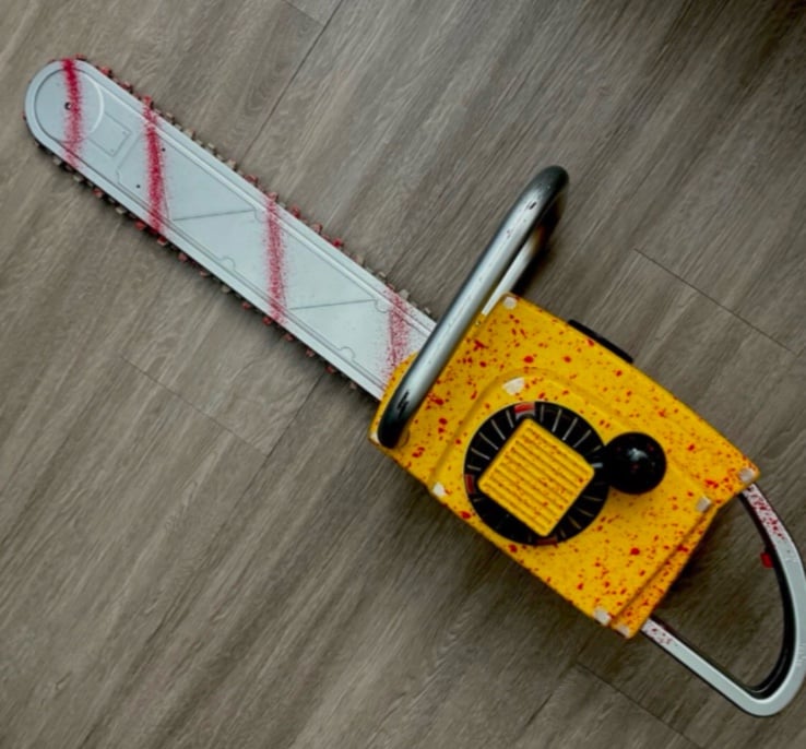 Gemmy Leatherface Texas Chainsaw Massacre 29'' Animated Chainsaw Prop - Works!