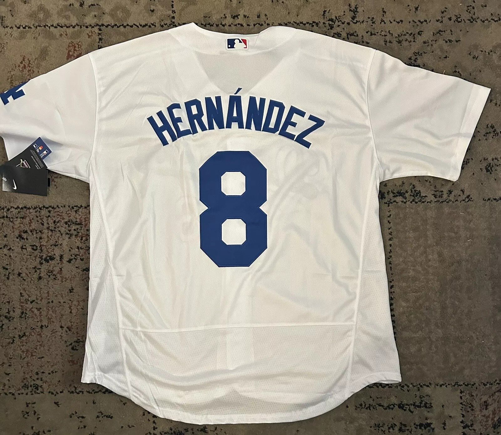 Enrique Kike Hernandez #8 LA DODGERS Jersey White Stitched