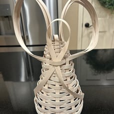 Rare 2015 Longaberger Whitewashed Angel Tree Topper