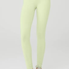 Alo Yoga HIGH-WAIST AIRBRUSH LEGGING Iced Green Tea Large. NWT