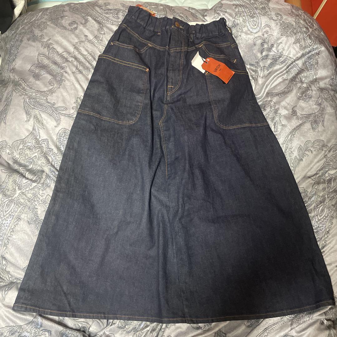 URCH G1027 Denim Skirt 027 ONE WASH