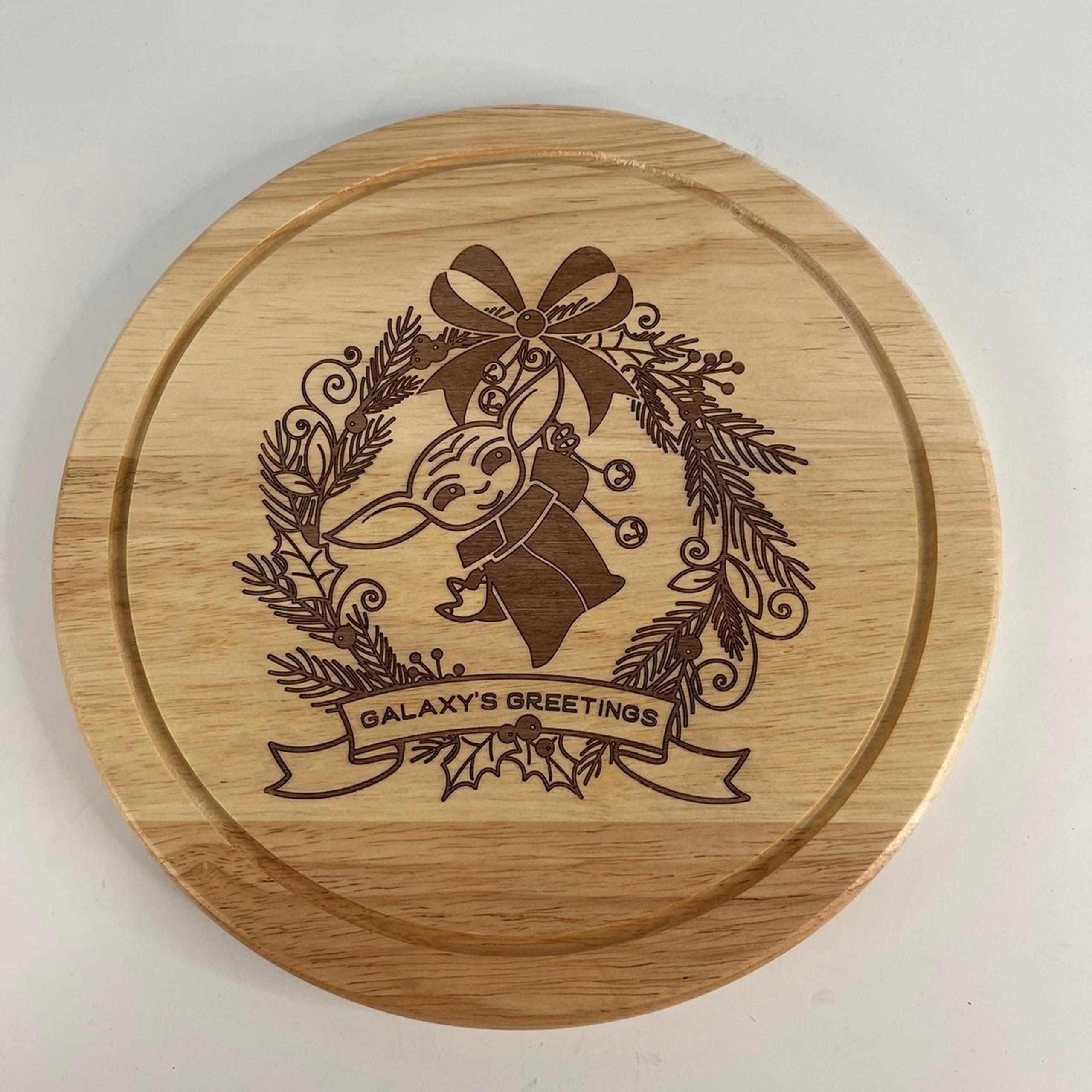 Disney Star Wars Mandalorian Grogu/The Child 10” Wooden Serving/Cutting Board