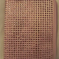 Stoney clover lane pink sparkle crystal passport holder