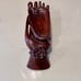 Hand Carved With Intricate Details Wooden Sculpture in a unique hand shape