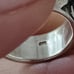 Vtg.sterling Silver 925- waves band ring