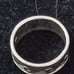 Vtg.sterling Silver 925- waves band ring