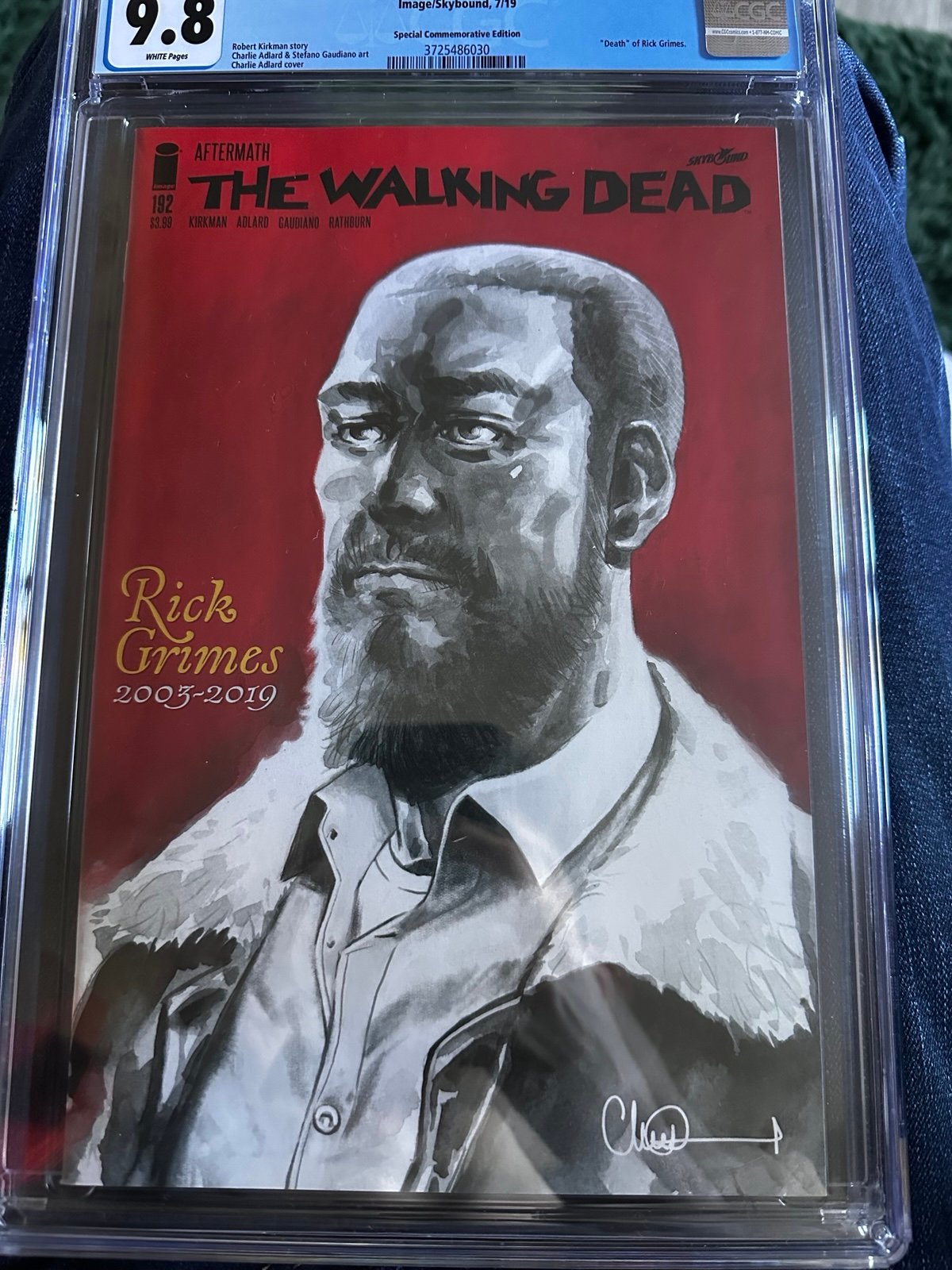The WALKING DEAD #192 DEATH OF RICK GRIMES 9.8 CGC