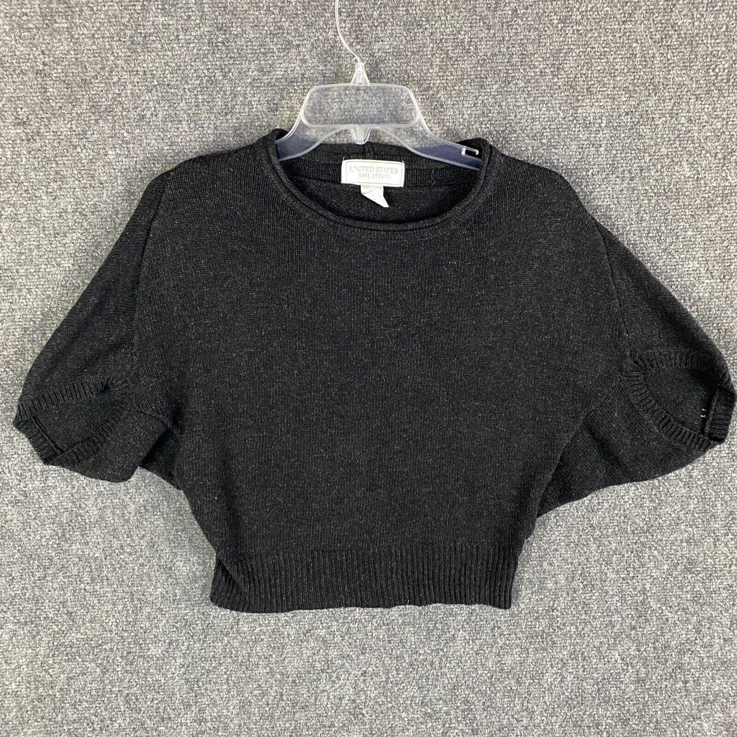 United States Sweaters Women's Medium Lambswool Blend Knit Short Sleeve M