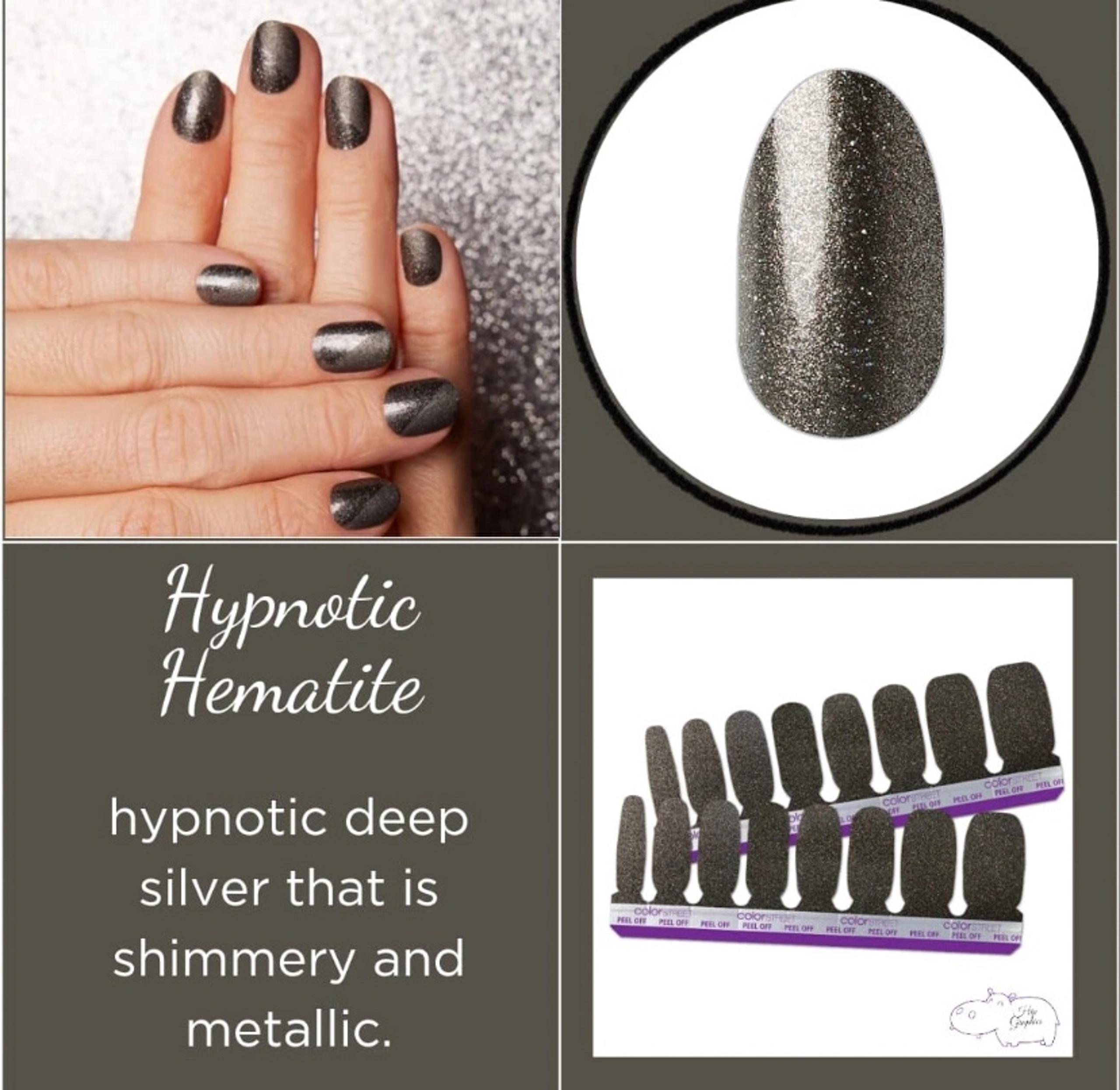 Hypnotic Hematite, NIP (1) Set Color Street Nail Polish Strips