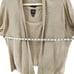 Eileen Fisher Twin Set Cardigan Womens 1X Beige Wool Open Textured Lightweight