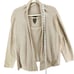 Eileen Fisher Twin Set Cardigan Womens 1X Beige Wool Open Textured Lightweight