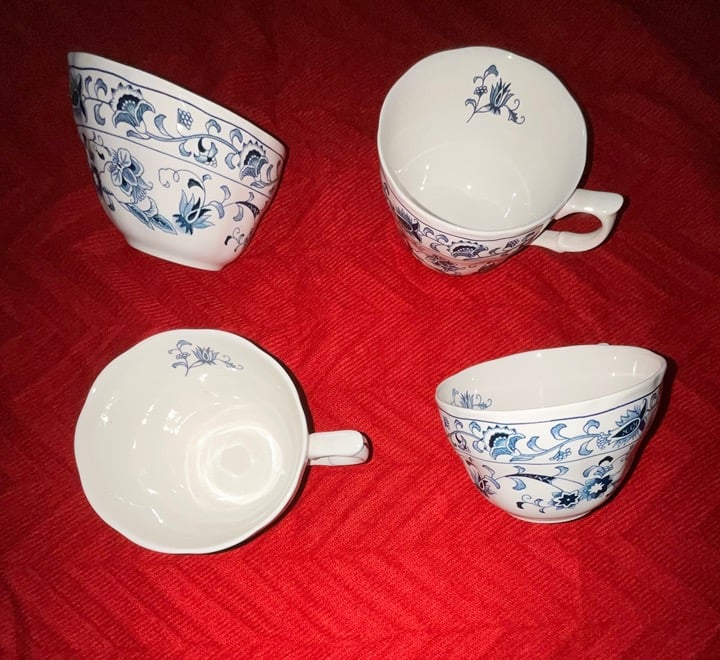 Nikko Japan MING TREE Ironstone Double Phoenix Bread Plate Berry Bowl Cup Saucer