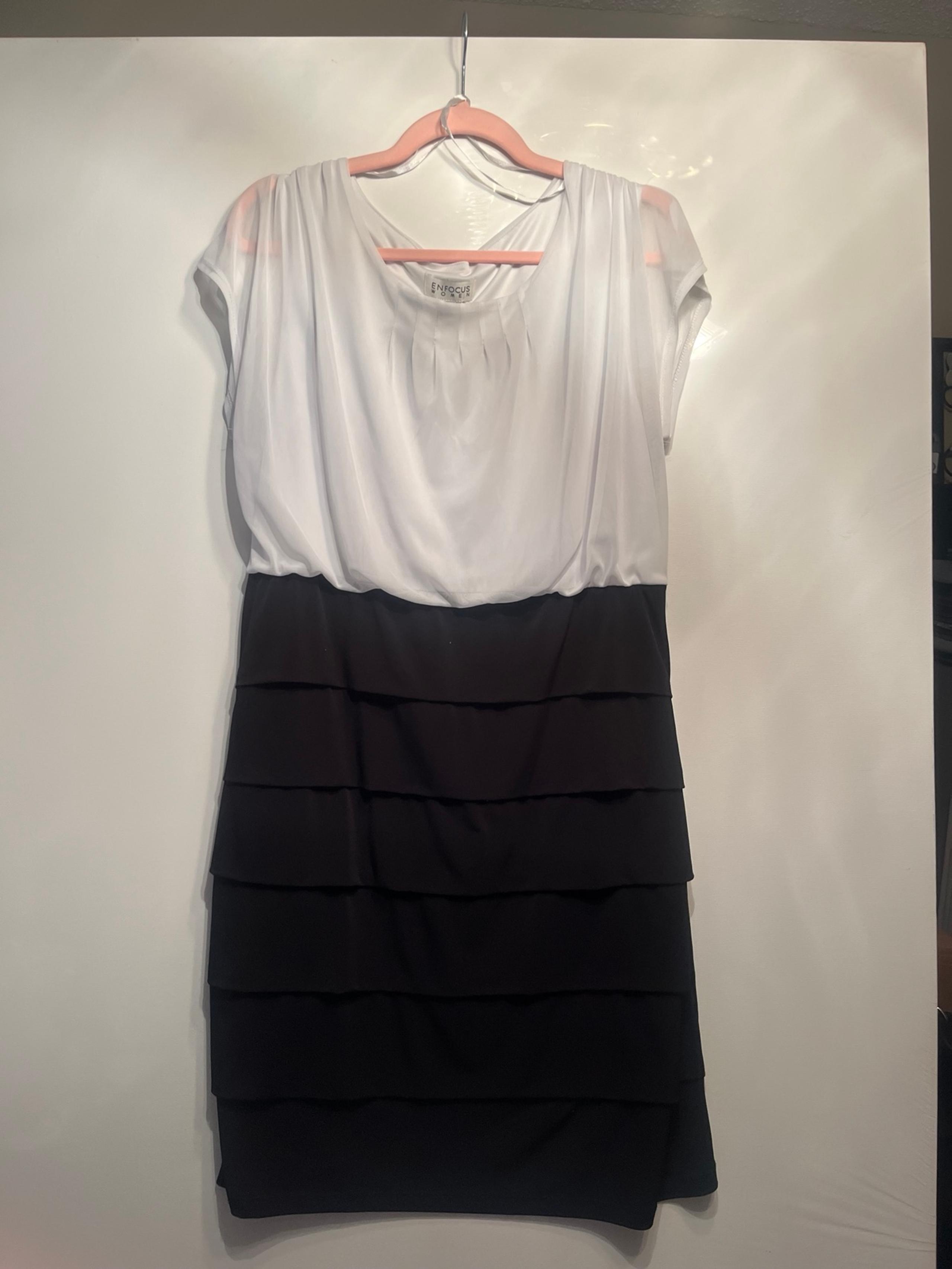Two-Tone Layered Dress by EnFocus